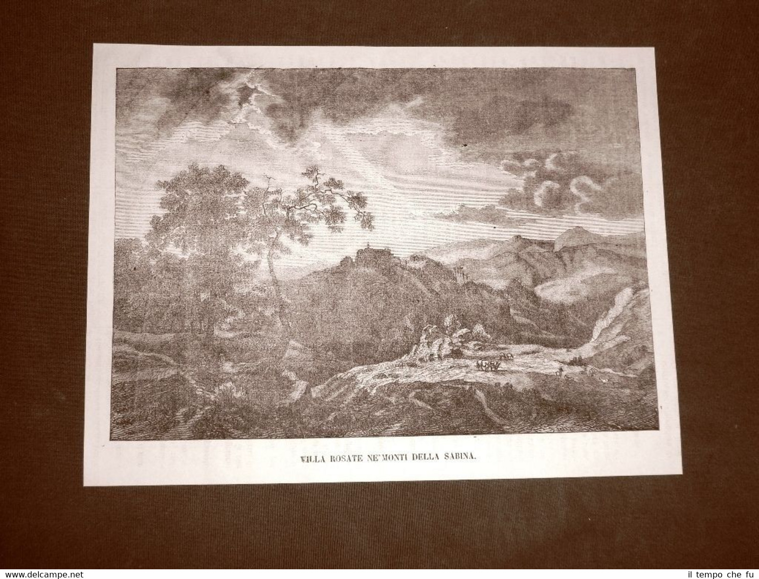 Villa Rosate nel 1866 Monti Sabini Lazio