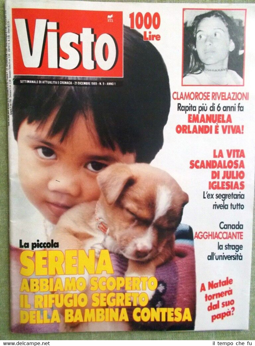 Visto Ex Domenica del Corriere 21 Dicembre 1989 Villa Agusta …