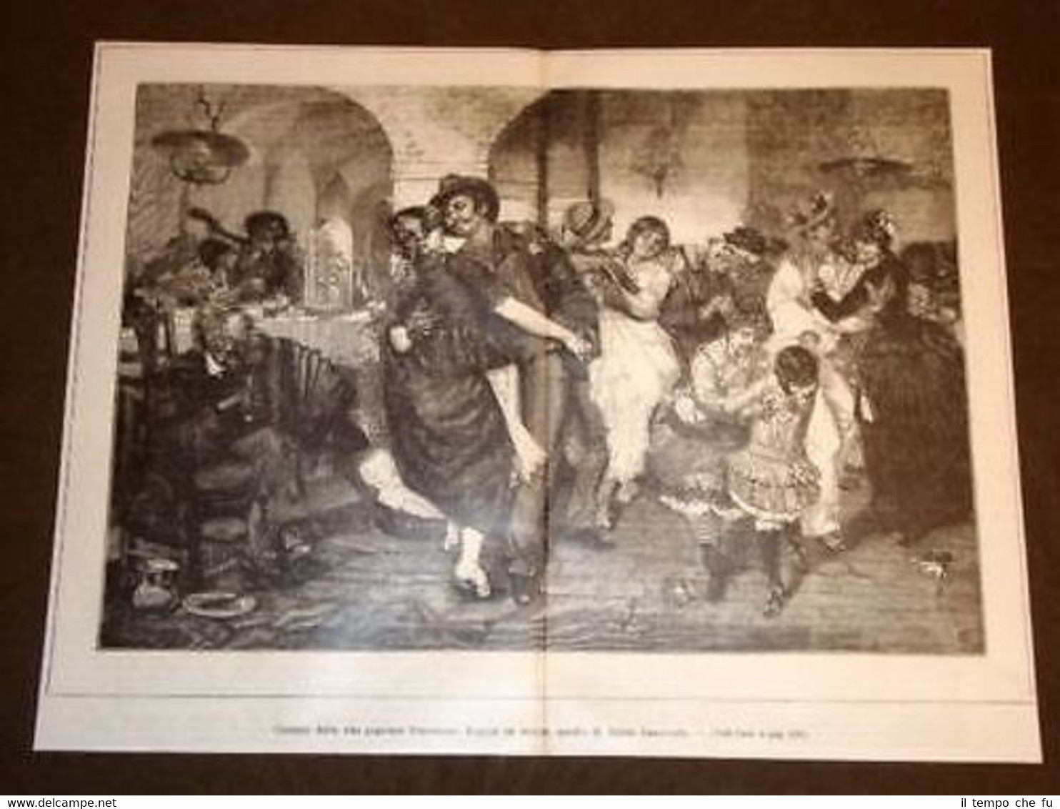 Vita popolare a Venezia Ballo di Nozze Quadro di Egisto …