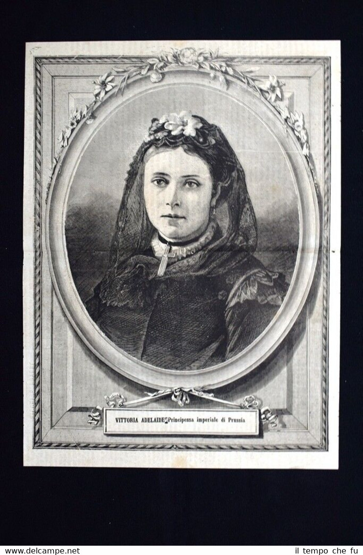 Vittoria Adelaide, Principessa imperiale di Prussia Incisione del 1871