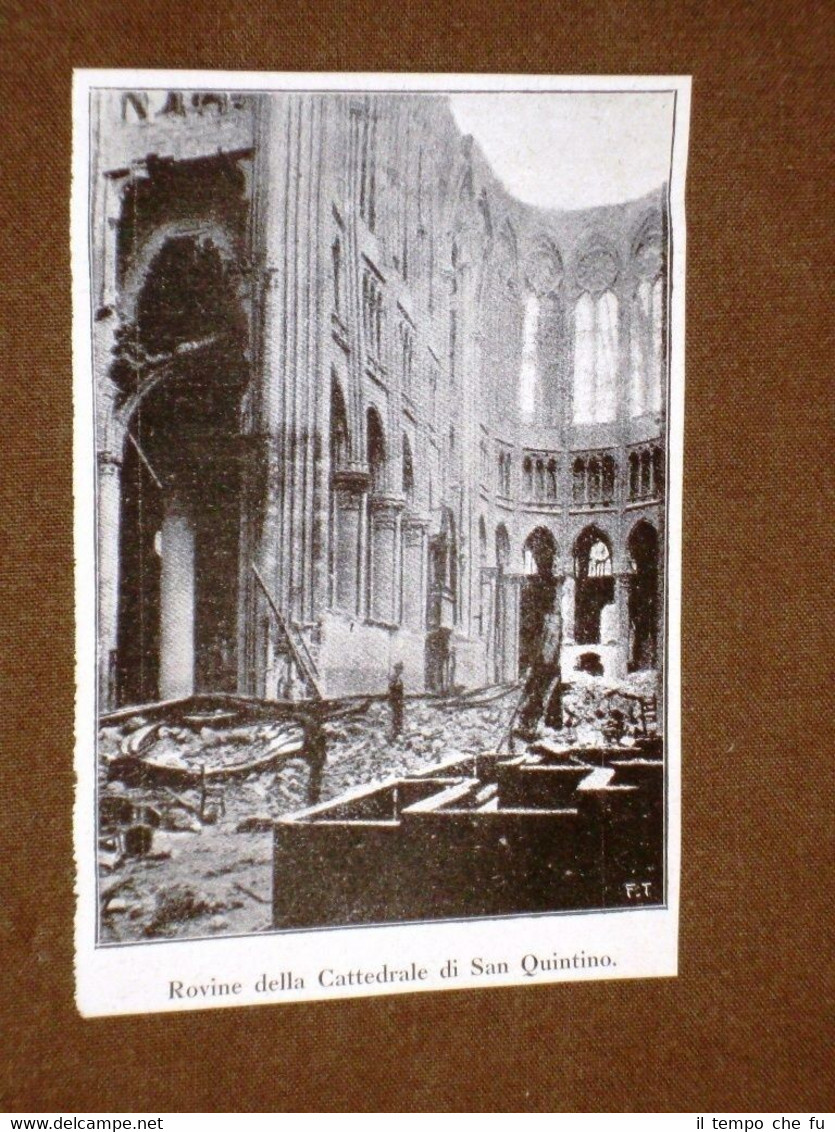 WW1 - 1a Guerra mondiale 1914-1918 Rovine della Cattedrale di …