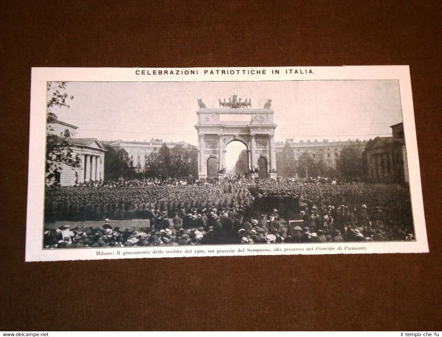 WW1 1a guerra mondiale del 1914-1918 Milano nel 1918 Giuramento …