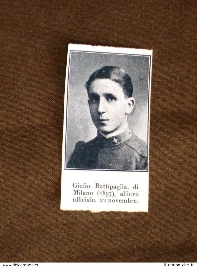 WW1 Prima guera mondiale 1914-1918 Caduto per Patria Giulio Battipaglia …