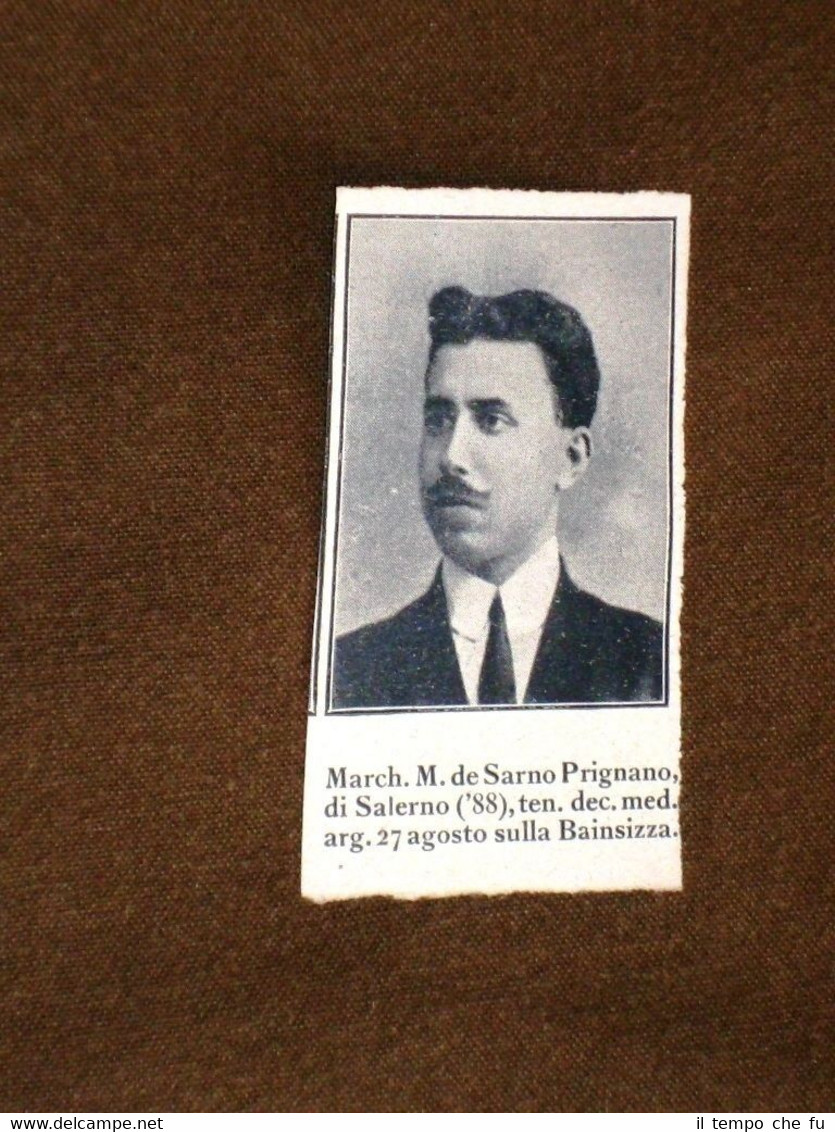 WW1 Prima guera mondiale 1914-1918 Caduto per Patria M.de Sarno …