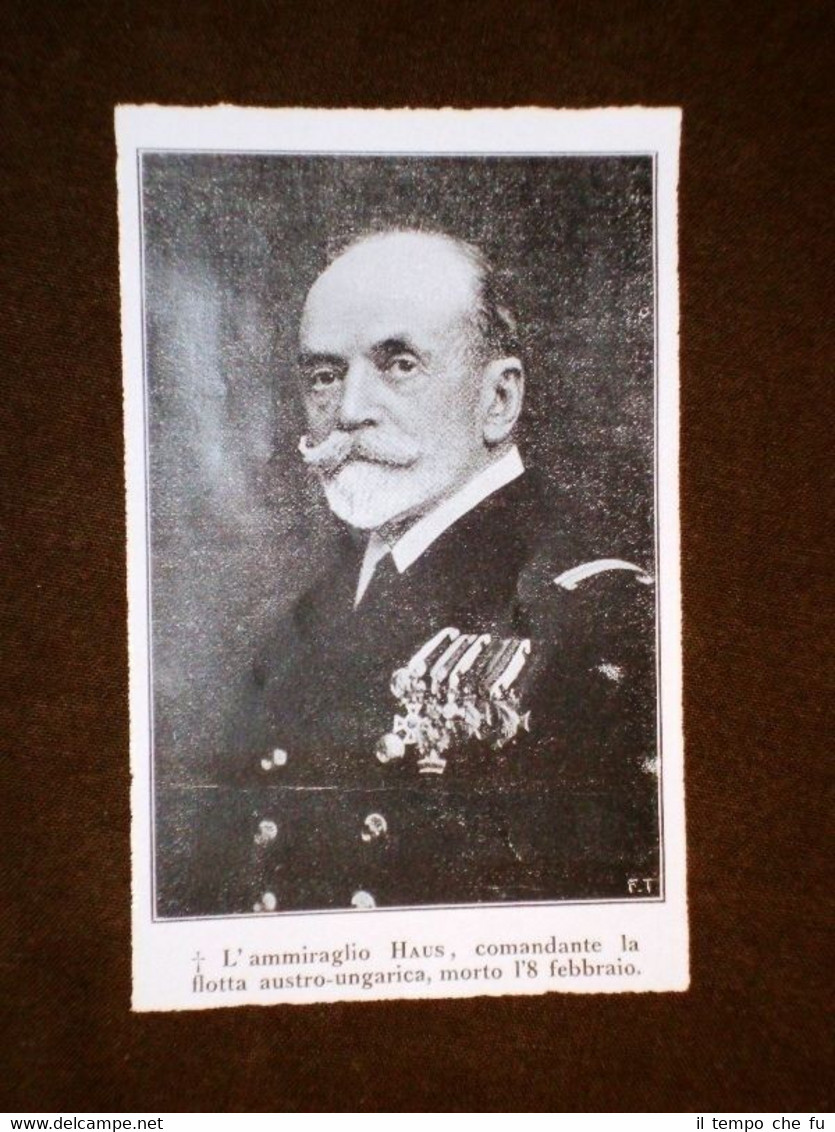 WW1 Prima Guerra Mondiale 1914 - 1918 Ammiraglio della Marina …