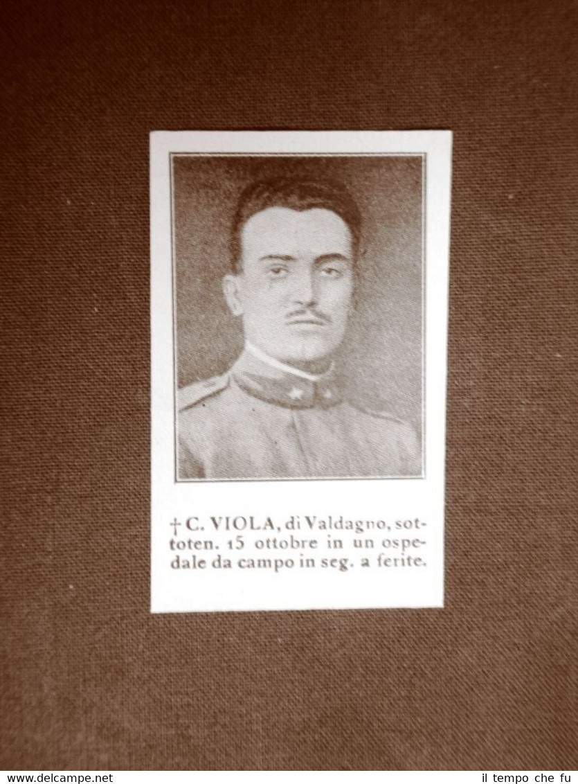 WW1 Prima guerra mondiale 1914-1918 Caduto C. Viola di Valdagno …