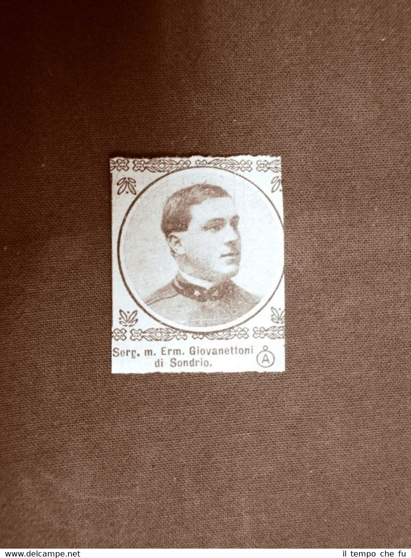 WW1 Prima guerra mondiale 1914-1918 Caduto Erm. Giovanettoni di Sondrio