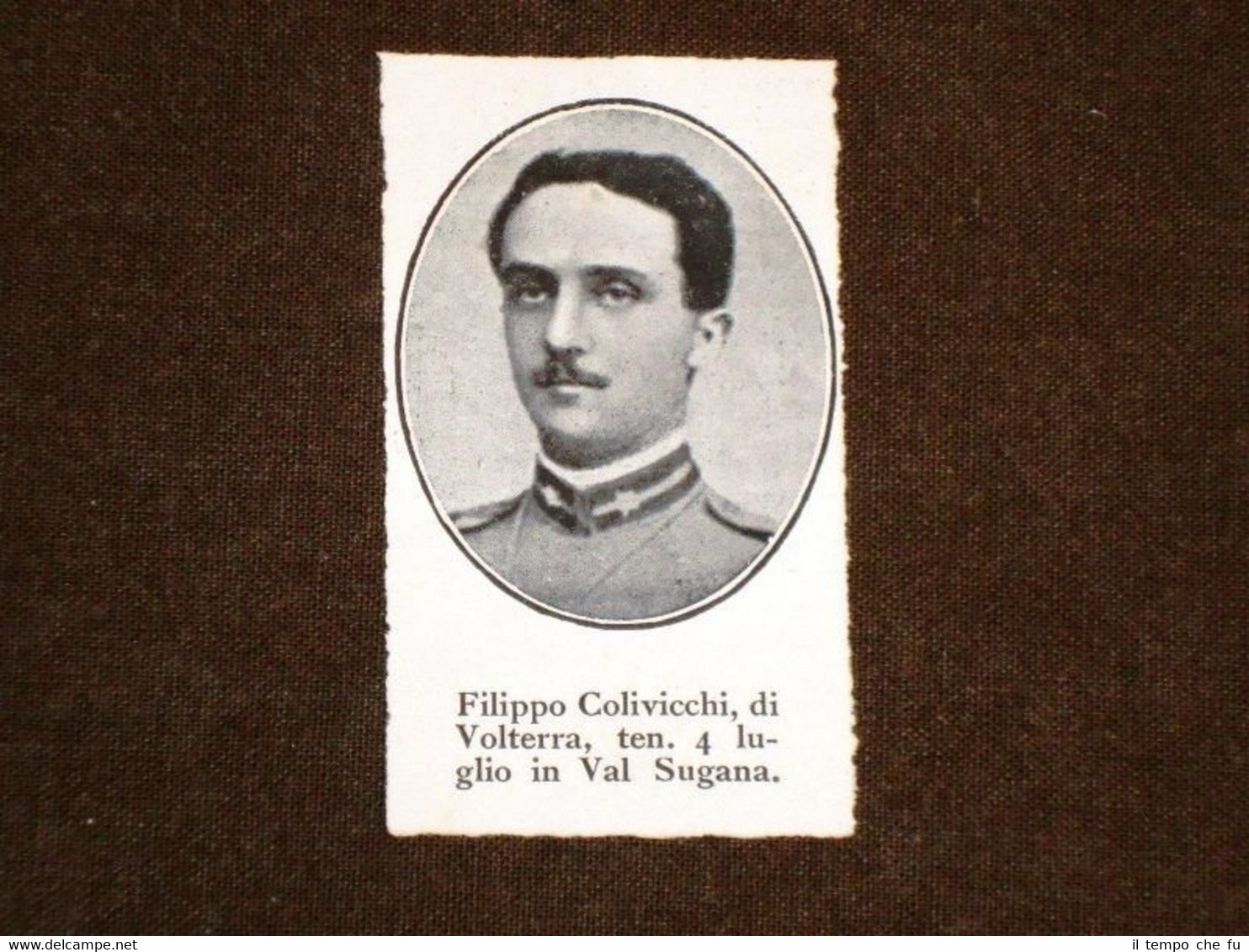 WW1 Prima Guerra Mondiale 1914-1918 Caduto Filippo Colivicchi di Volterra