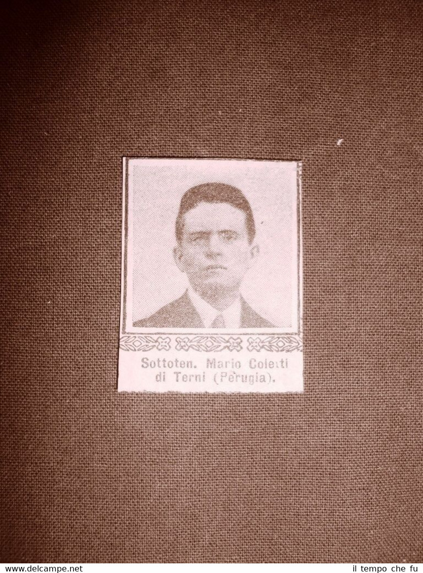WW1 Prima guerra mondiale 1914-1918 Caduto Mario Coletti di Terni …