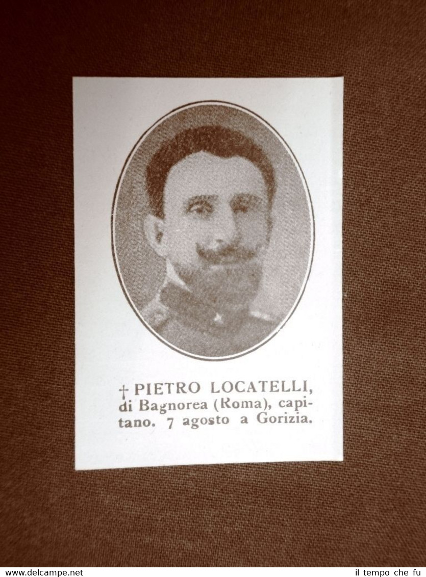 WW1 Prima guerra mondiale 1914-1918 Caduto Pietro Locatelli di Bagnorea