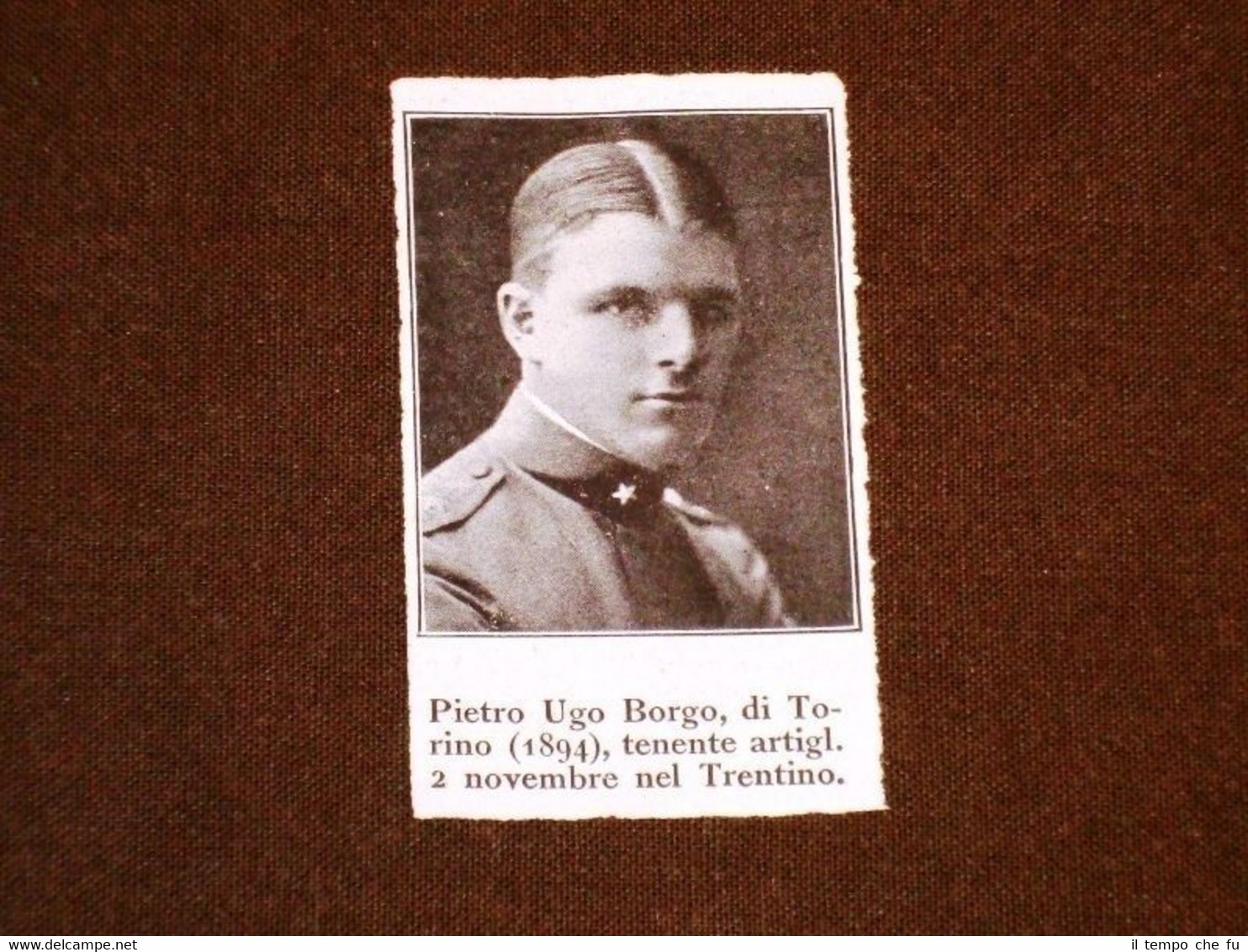 WW1 Prima Guerra Mondiale 1914-1918 Caduto Pietro Ugo Borgo di …