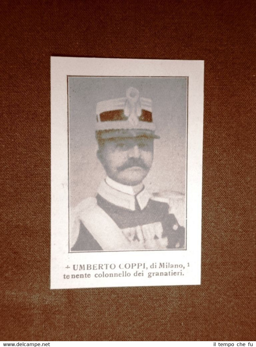 WW1 Prima guerra mondiale 1914-1918 Caduto Umberto Coppi di Milano