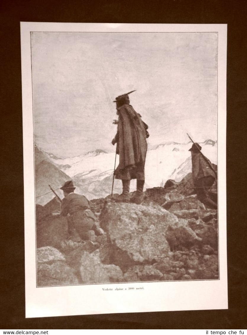 WW1 Prima guerra mondiale 1914-1918 Dolomiti, vedette alpine e Padre …