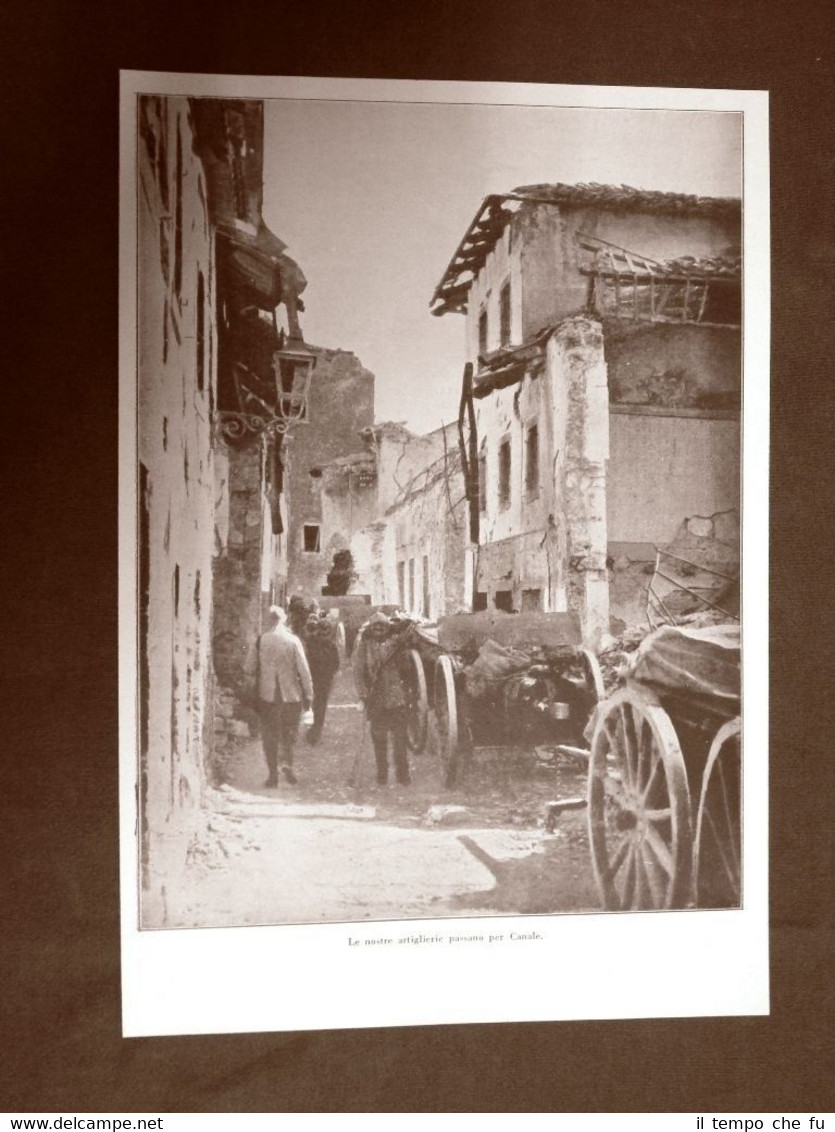 WW1 Prima guerra mondiale 1914-1918 Truppe d'Italia in Canale nel …