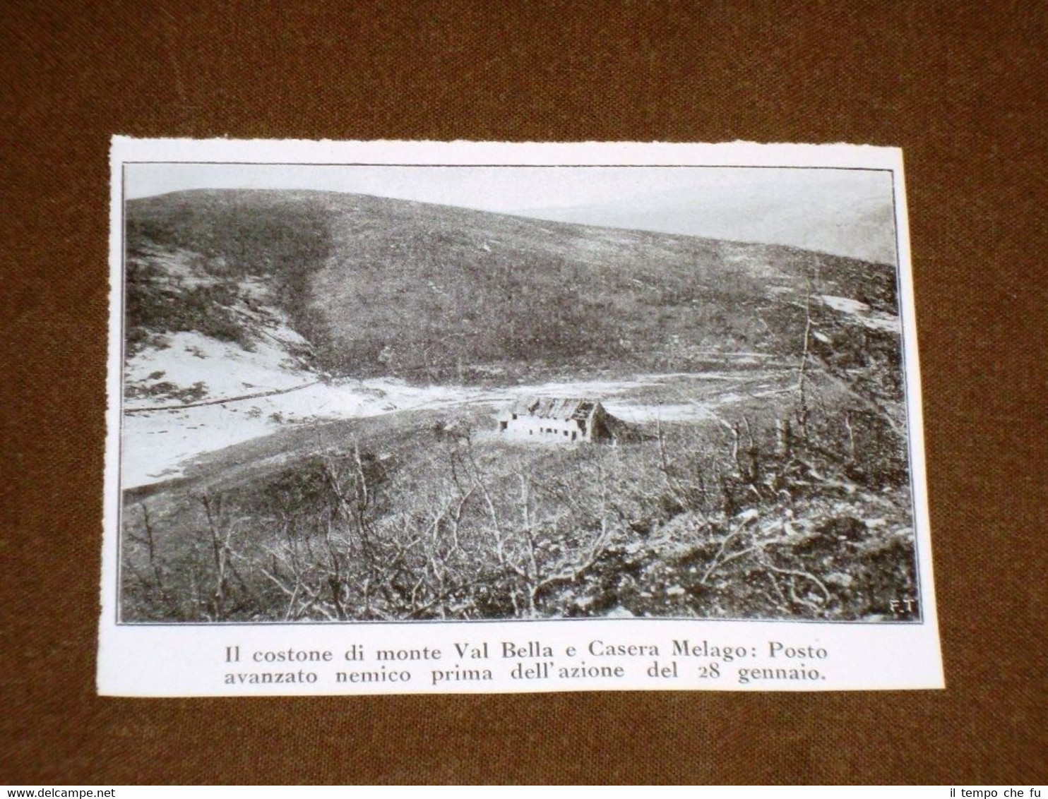 WW1 Prima guerra mondiale Costone di Monte Val Bella e …