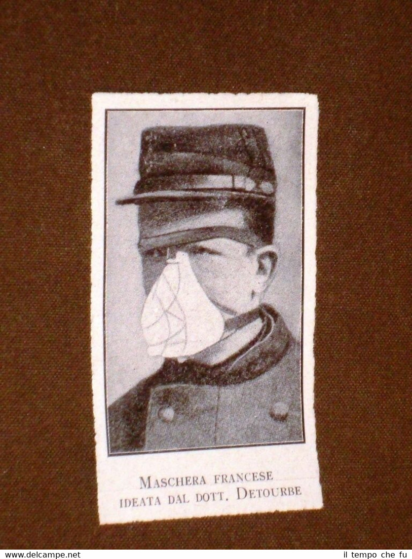 WW1 Prima guerra mondiale del 1914-1918 Maschera gas del Dott. …