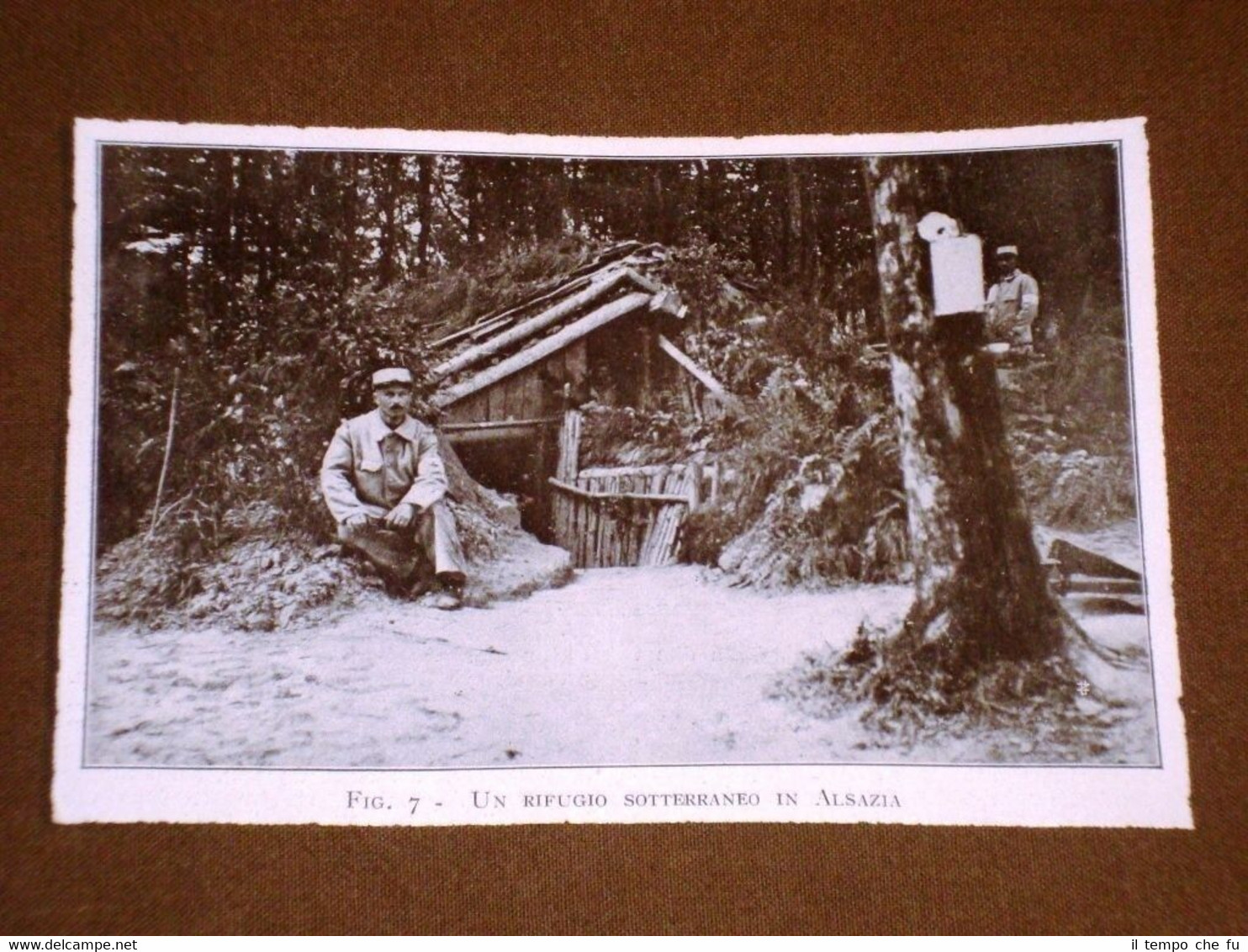 WW1 Prima guerra mondiale del 1914-1918 Rifugio sotterraneo in Alsazia