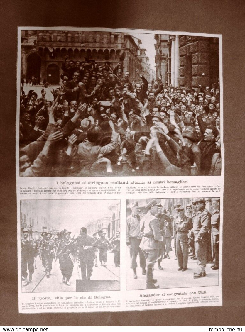 WW2 Bologna 1945 Bersaglieri Goito Guercio Alexander Utili Cerulli Irelli …