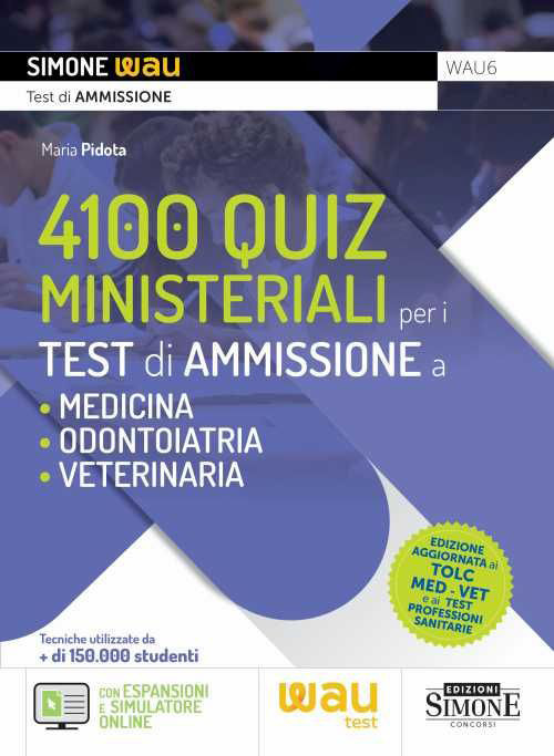 4100 quiz ministeriali per i test di ammissione a Medicina, …