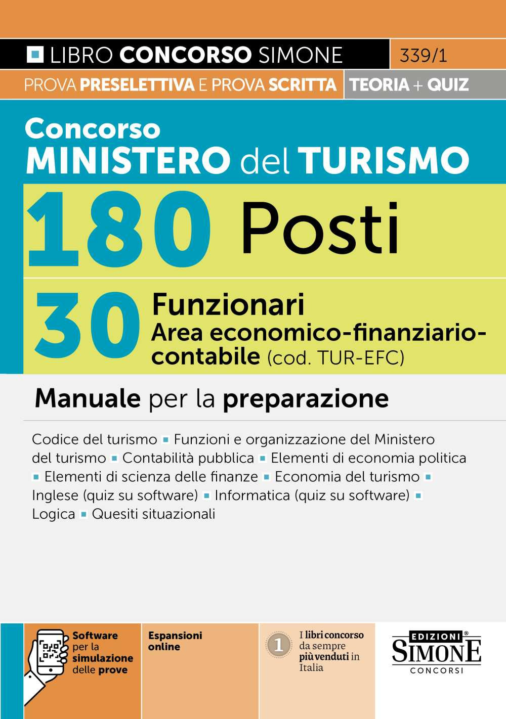 Concorso Ministero del Turismo 180 posti. 30 funzionari area economico-finanziario-contabile …
