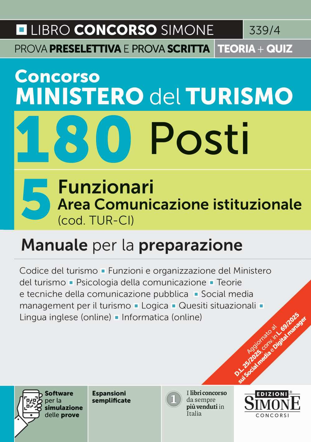 Concorso Ministero del Turismo 180 posti. 5 funzionari area comunicazione …