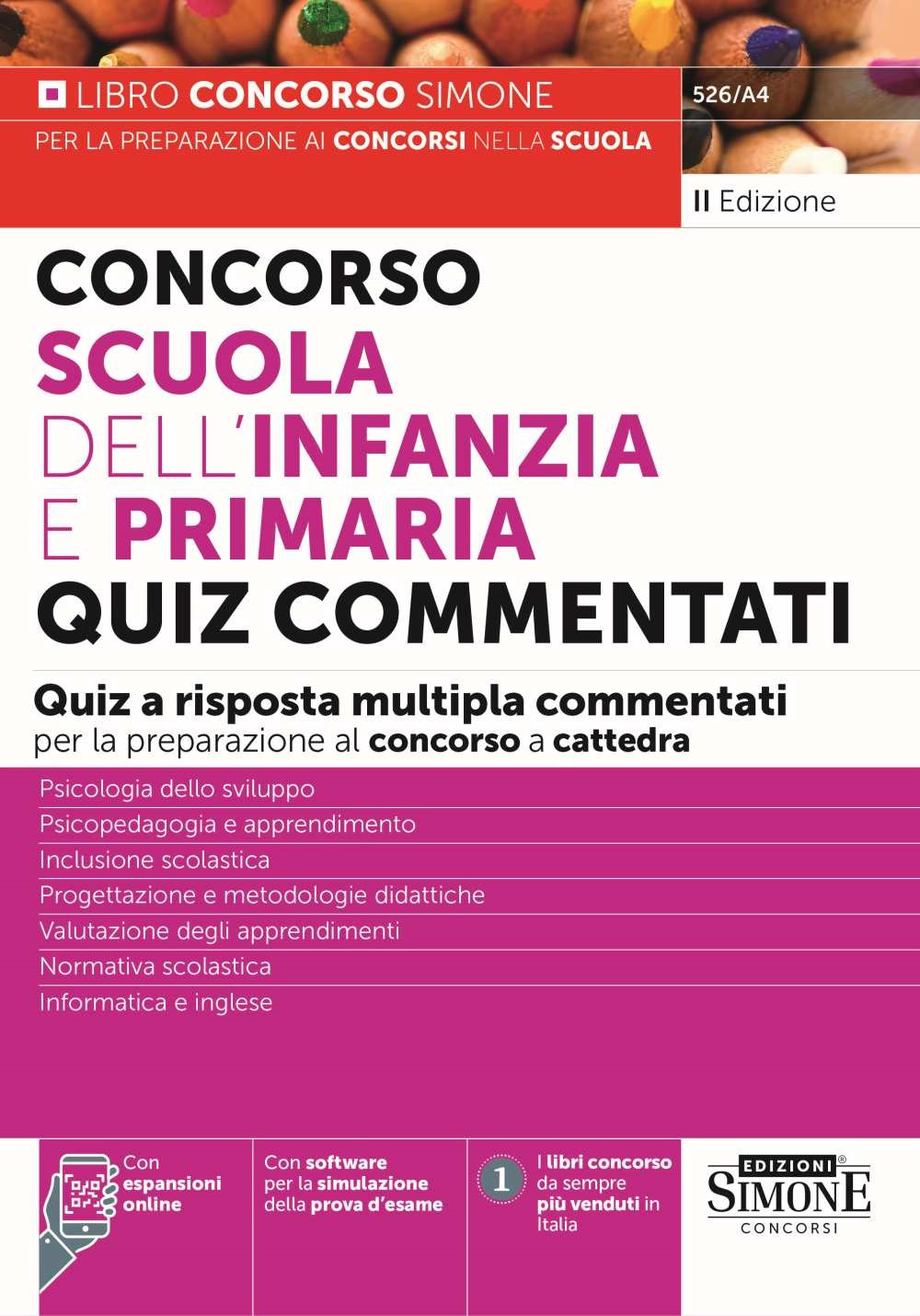 Concorso Scuola dell'infanzia e primaria. Quiz commentati a risposta multipla …