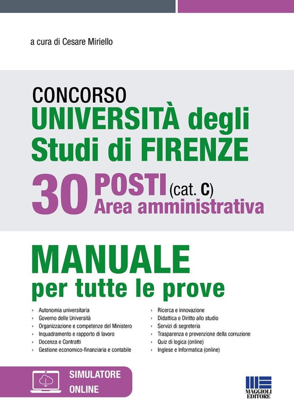 Concorso Università degli studi di Firenze. 30 posti area amministrativa …