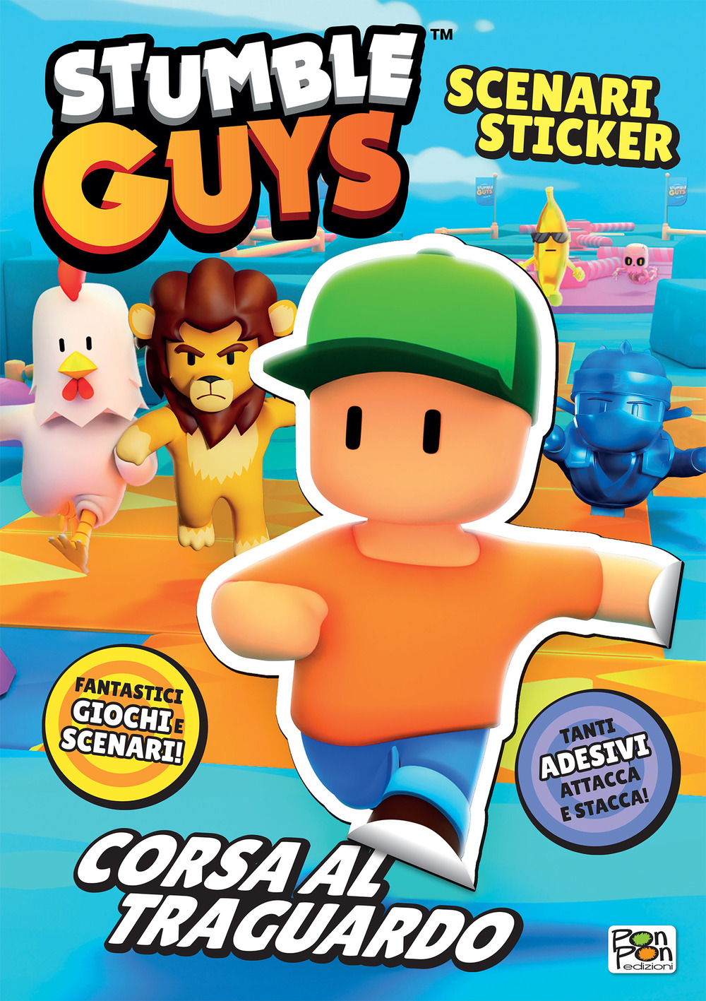 Corsa al traguardo. Stumble Guys. Scenario sticker. Ediz. a colori. …