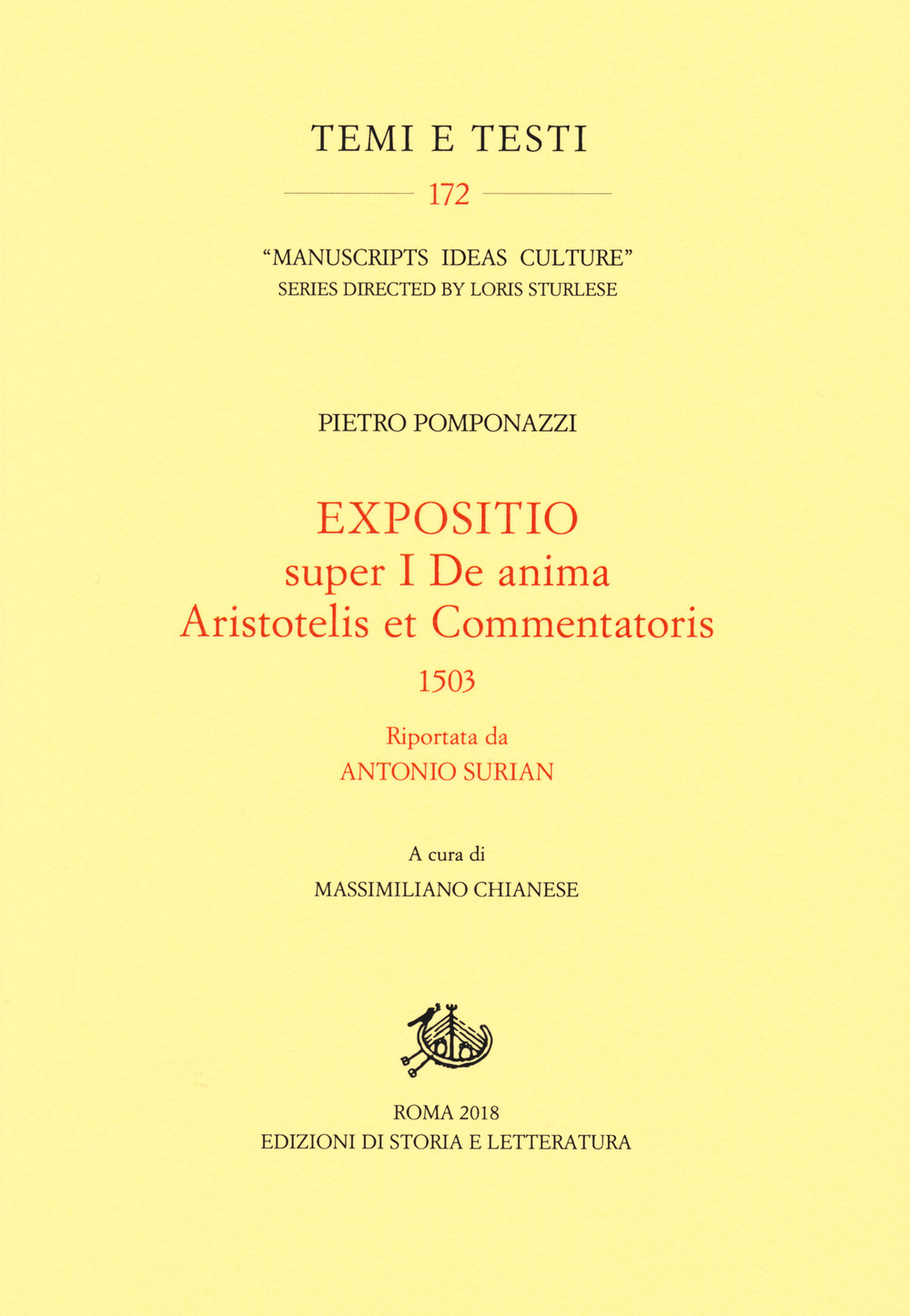 Expositio super primo «De anima Aristotelis et commentatoris» (1503) riportata …