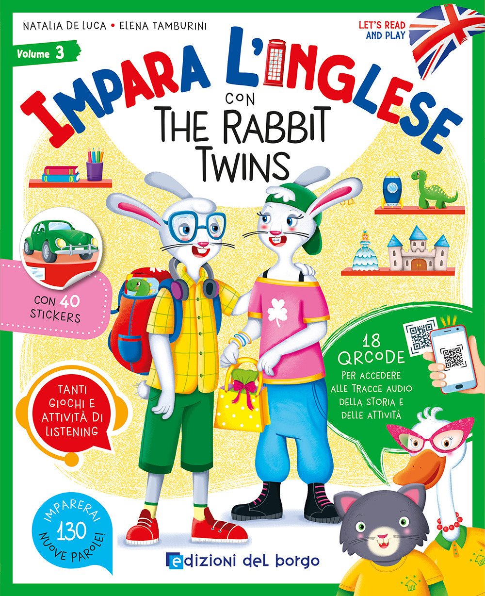 Impara l'inglese con the Rabbit Twins. Let's read and play. …