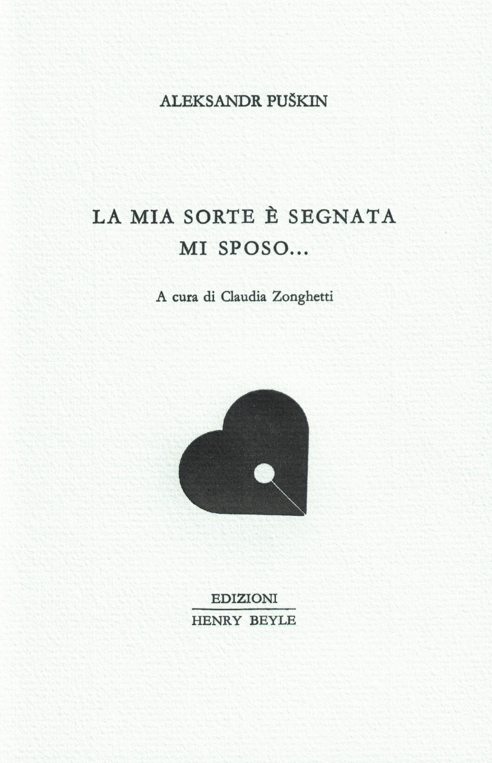 La mia sorte è segnata mi sposo.