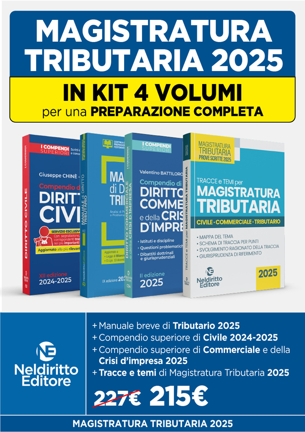 Magistratura Tributaria: kit 4 volumi per una preparazione completa