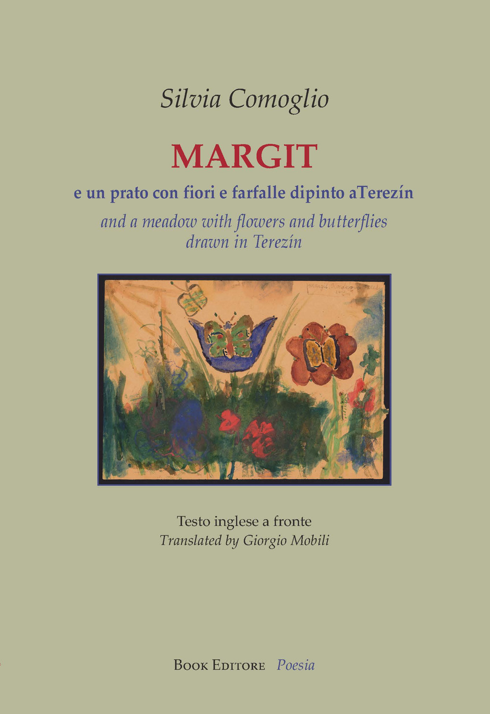 Margit. E un prato con fiori e farfalle dipinto a …