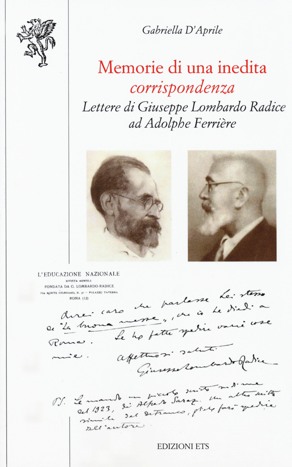 Memorie di una inedita corrispondenza. Lettere di Giuseppe Lombardo Radice …