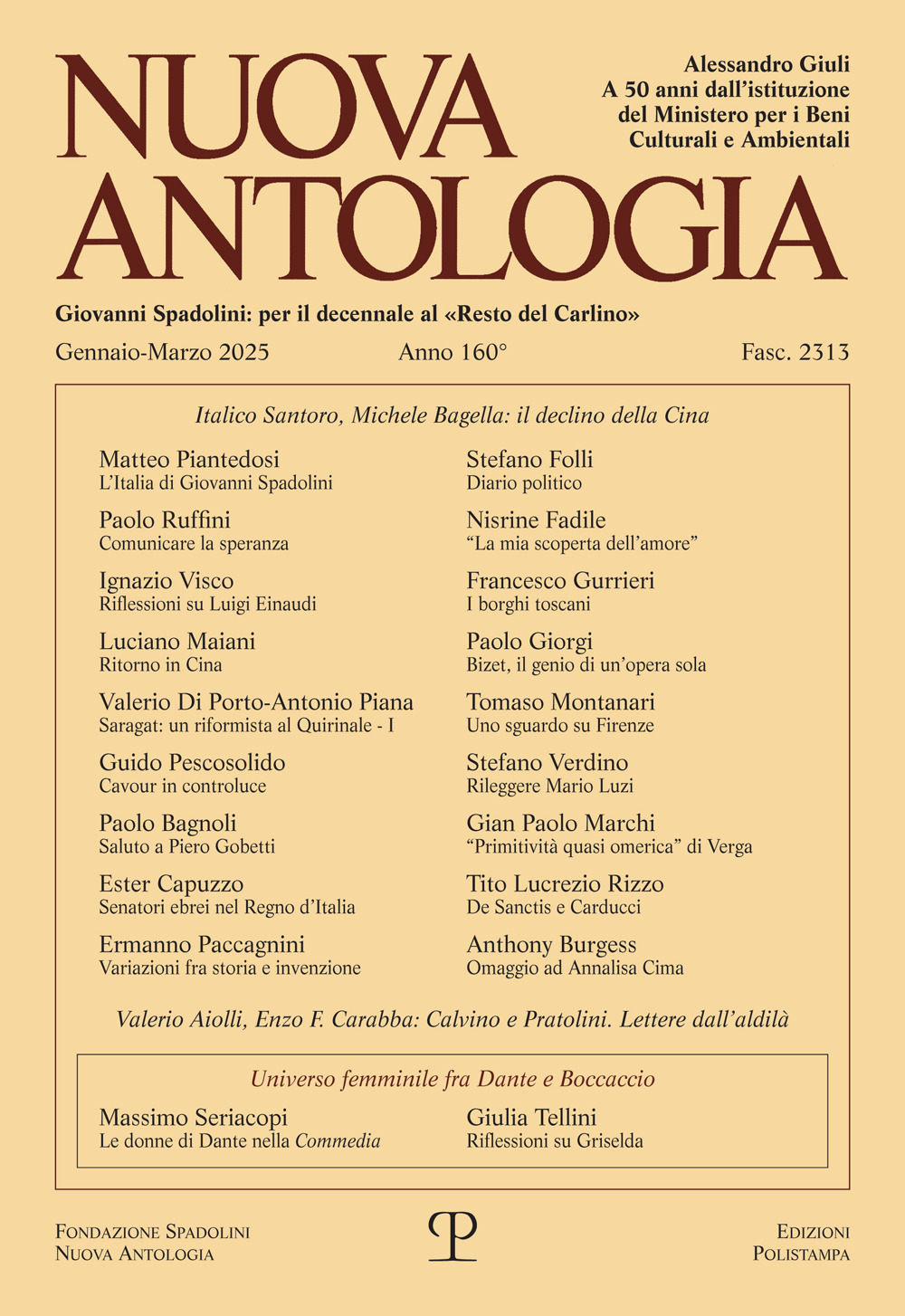 Nuova antologia (2025). Vol. 160