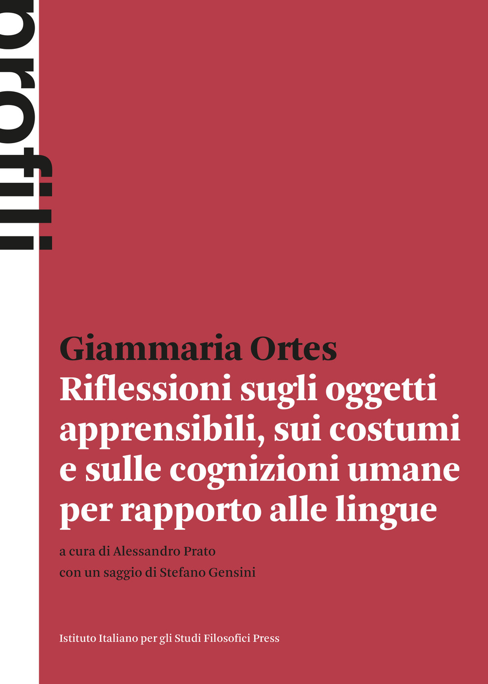 Riflessioni sugli oggetti apprensibili, sui costumi e sulle cognizioni umane …