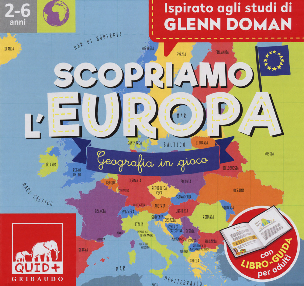 Scopriamo l'Europa. Geografia in gioco. Ispirato agli studi Glenn Doman. …