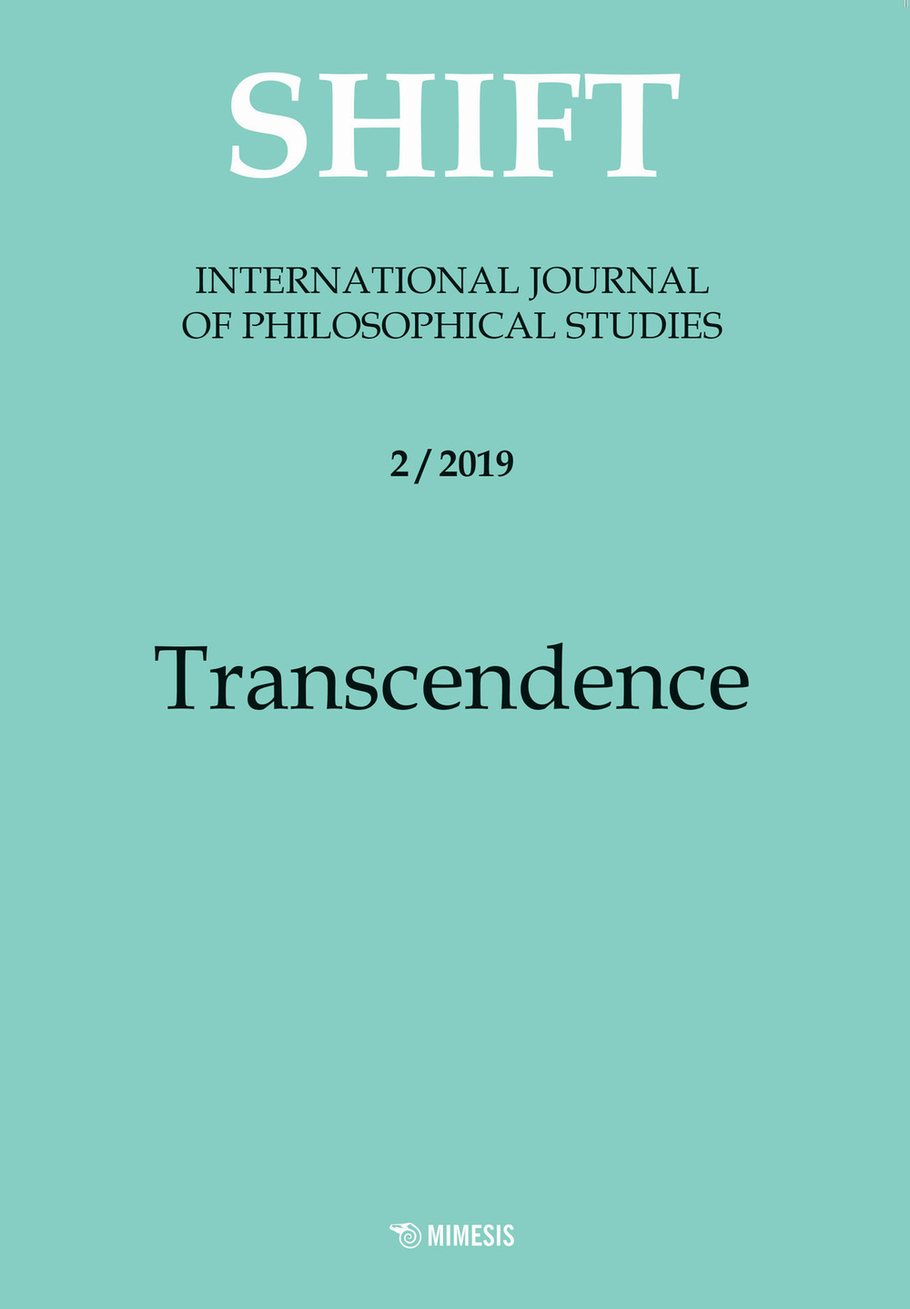 Shift. International journal of philosophical studies (2019). Vol. 2: Transcendence
