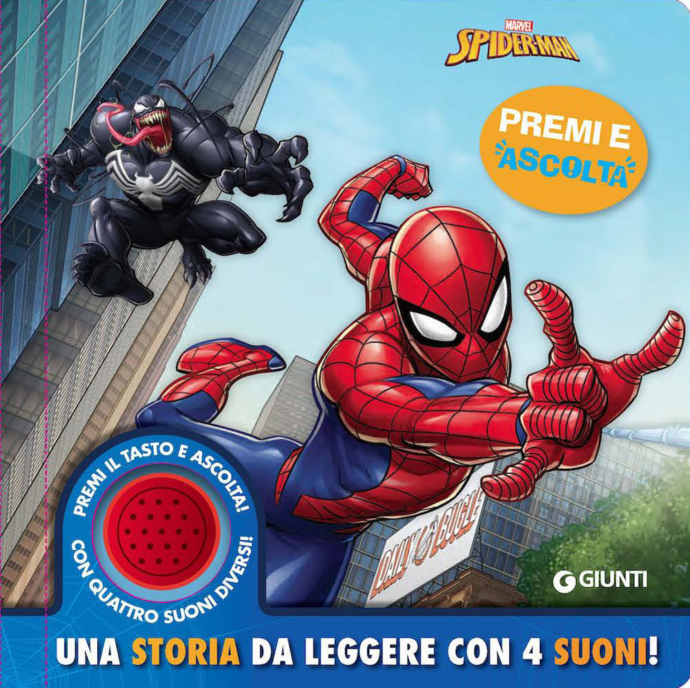 Spiderman. Una storia da leggere con 4 suoni. Premi e …