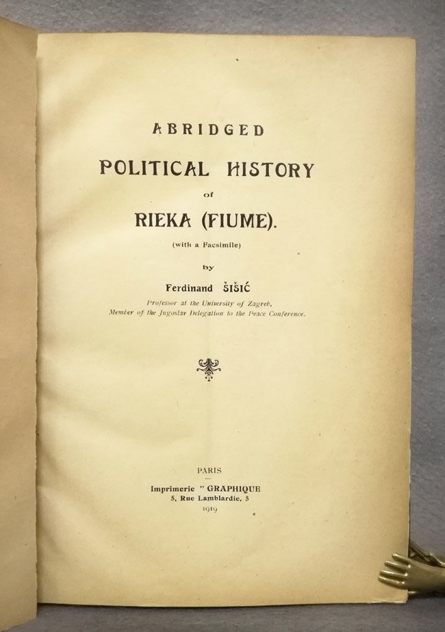 Abridged political history of Rieka (Fiume)
