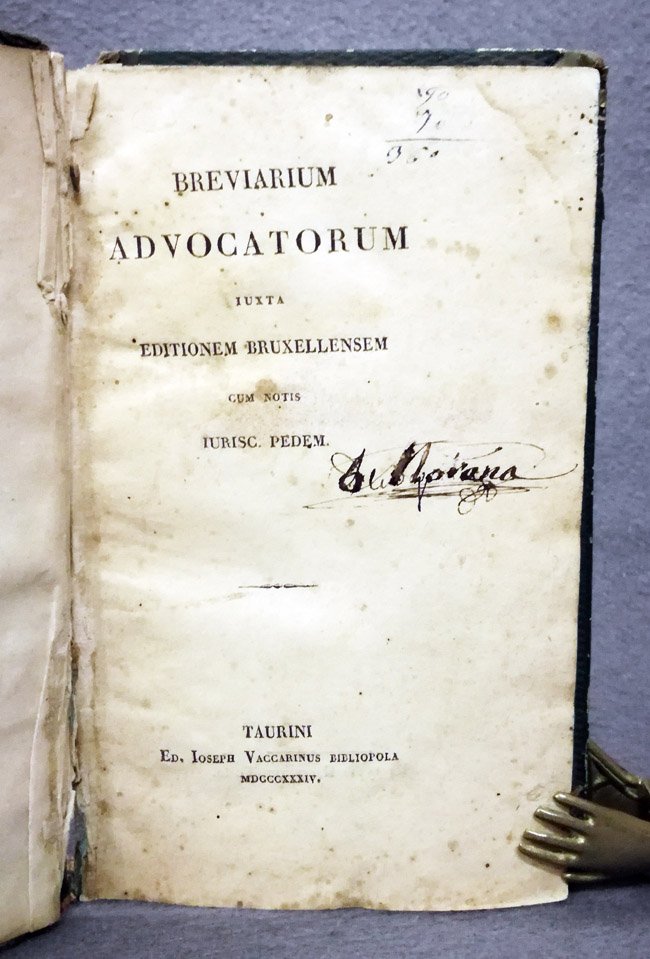 Breviarium advocatorum iuxta editionem Bruxellensem cum notis iurisc. pedem.