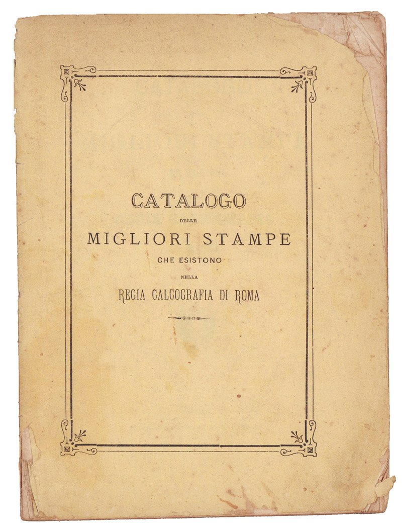 Catalogo delle migliori stampe che esistono nella Regia Calcografia di …