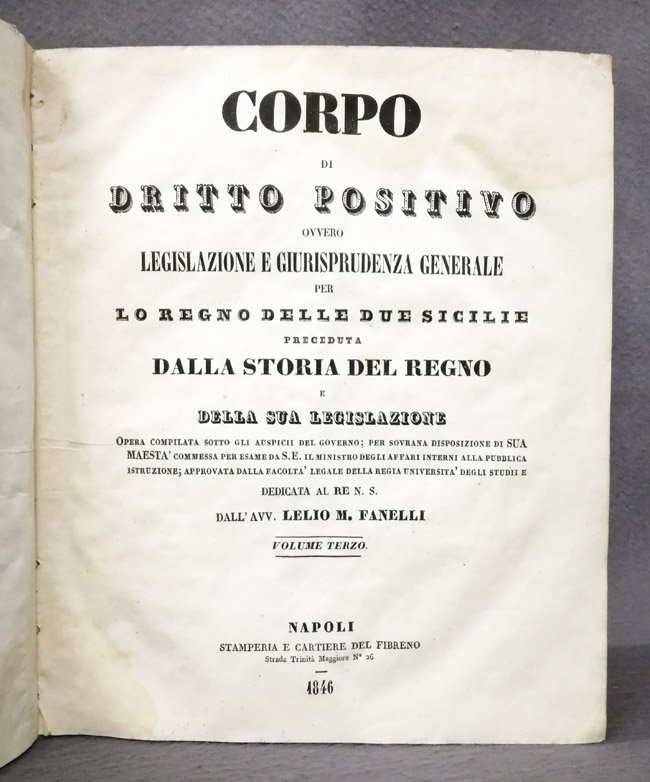 Corpo di Diritto positivo ovvero Legislazione e giurisprudenza generale per …