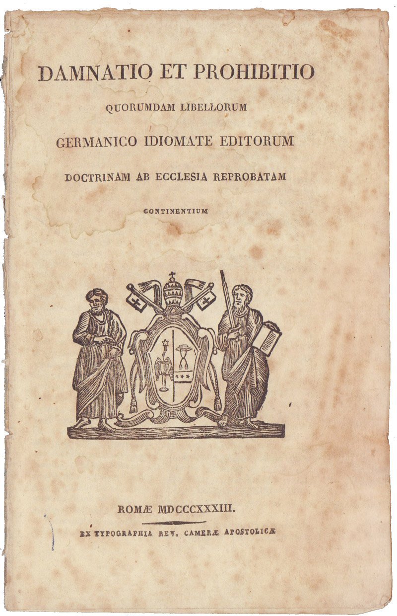 Damnatio et prohibitio quorumdam libellorum germanico idiomate editorum doctrinam ab …