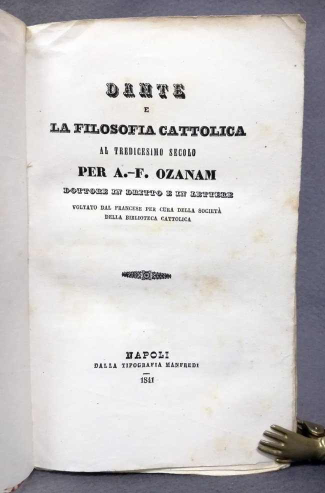 Dante e la filosofia cattolica al tredicesimo secolo