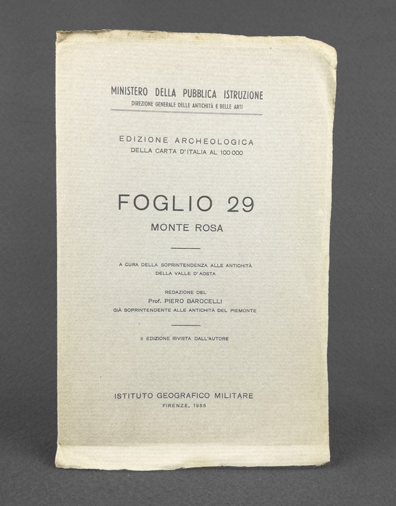 Edizione archeologica della carta d'Italia al 100.000. Foglio 29. Monte …