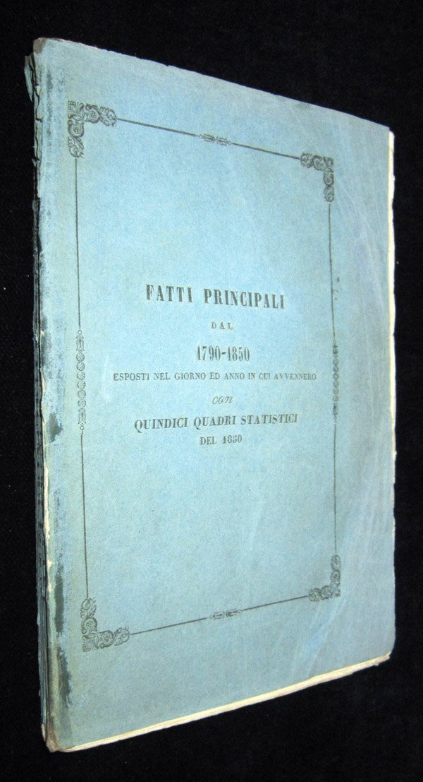 Fatti principali dal 1790-1850 esposti nel giorno ed anno in …