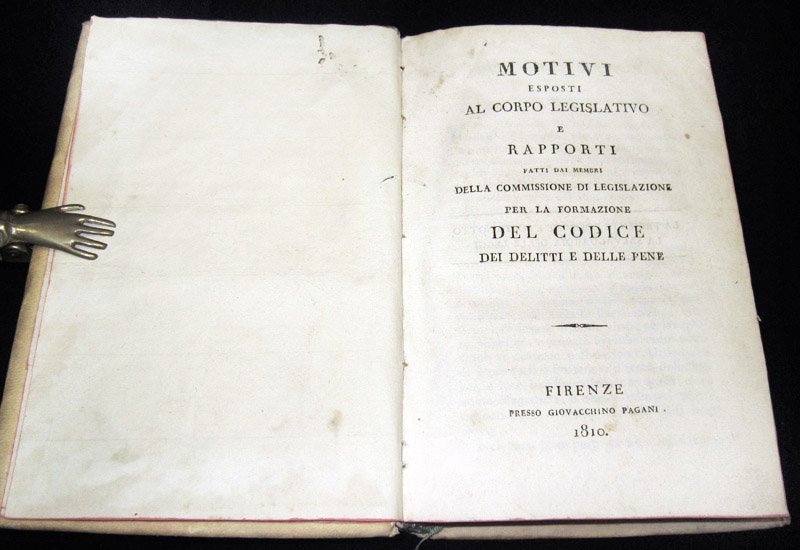 [Granducato di Toscana] Motivi esposti al corpo legislativo e rapporti …