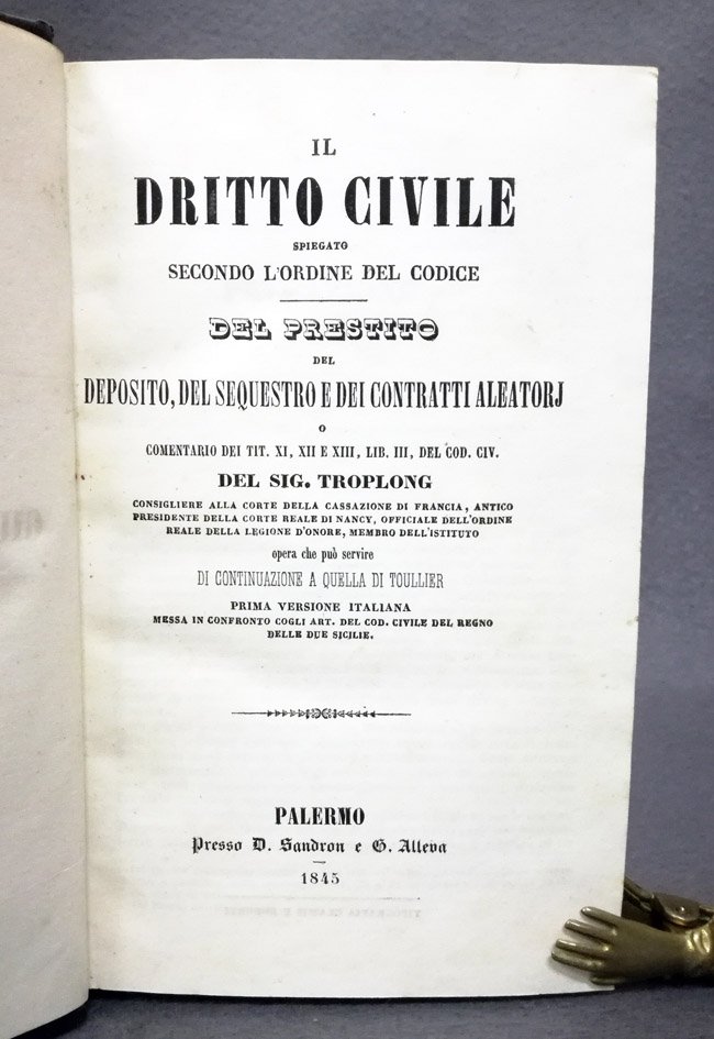 Il Diritto civile spiegato secondo l'ordine del Codice del prestito …