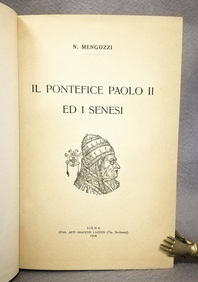 Il pontefice Paolo II ed i senesi